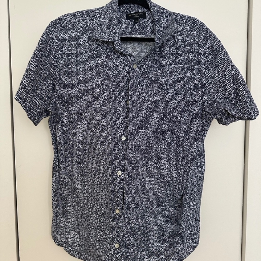 Men's Banana Republic Button Down Short Sleeve Shirt
